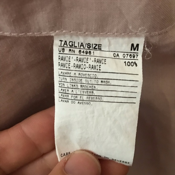 Vintage, dusty rose, short sleeve blouse. - Picture 7 of 7